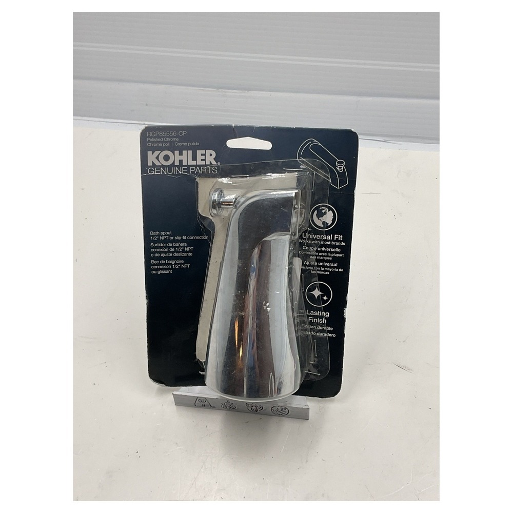 Kohler RGP85556-CP Universal Bath Spout Diverter Polished Chrome‎ 1/2" NPT